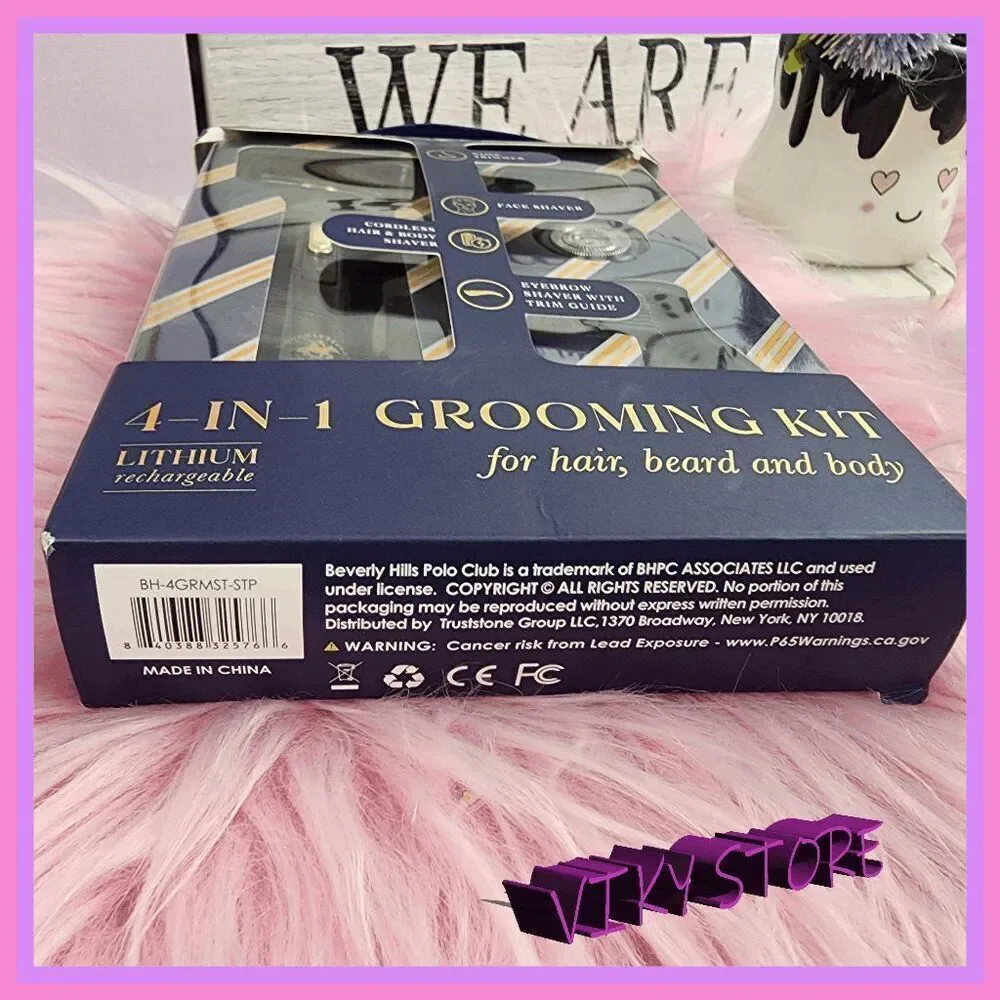 💖 NWT Beverly Hills Polo Club 4-in-1 Grooming Kit #7256 💖